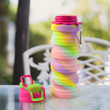 Swirl Pattern Silicone Water Bottle 