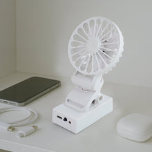 Rechargeable Mini Clip-On Desk Fan (1 Pc)