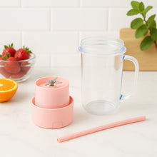 Portable Crusher Juicer With Handle & Straw, USB Rechargeable Multi Blades (420 ML)