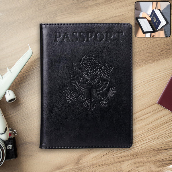 Premium Leatherette Passport Holder Cover