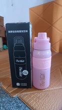 Stainless Steel Vacuum Insulated Water Bottle WIth Straw (550ml)