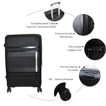 Mix Color Hard-Shell Luggage Trolley 4-Pc (set)